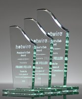 Picture of Jade Glass Swoosh Award