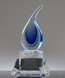 Picture of Oasis Blue Art Glass Droplet Award