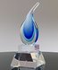 Picture of Oasis Blue Art Glass Droplet Award