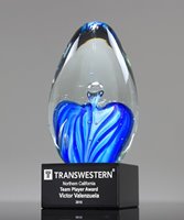 Picture of Azure Emittance Art Glass