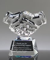 Picture of Crystal Hand Shake Award