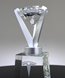 Picture of Symmetry Diamond Clear Crystal Award