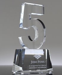 Picture of 5 Years of Service Crystal Award