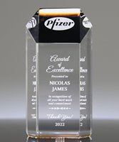 Picture of Ambient Gold Acrylic Hexagon Award