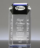 Picture of Ambient Blue Acrylic Hexagon Award