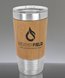 Picture of Personalized 20 oz. Stainless Leatherette Polar Camel Tumbler in Bamboo