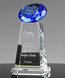 Picture of Diamond Sphere Blue Crystal Award