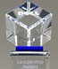 Picture of Elevate Blue Crystal Cube Award Tower