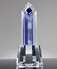 Picture of Crystal Pinnacle Award Blue Tower