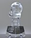 Picture of Globe In Hand Crystal Award