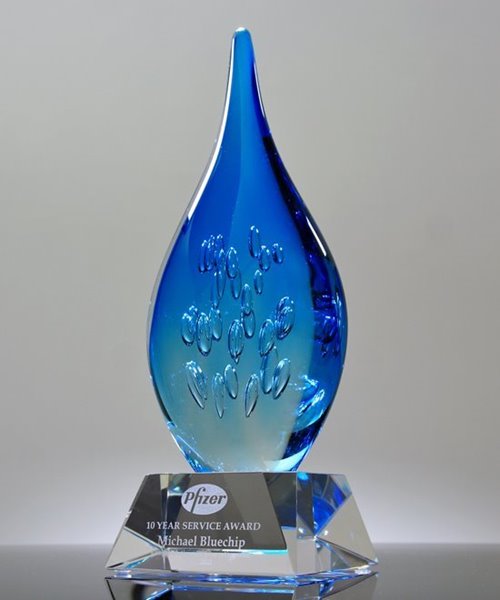 Picture of Elemental Flame Art Glass Award