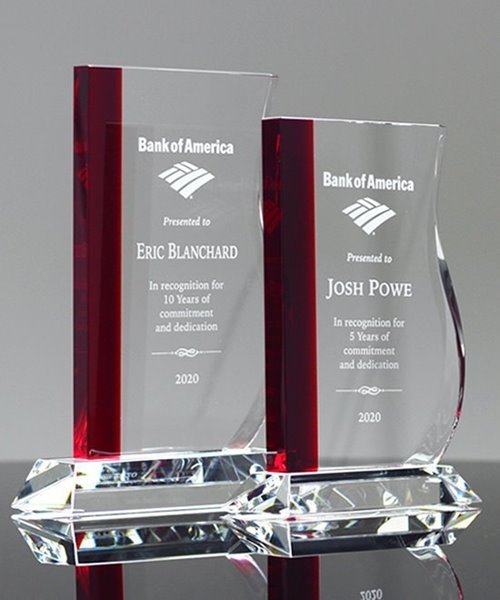Picture of Red Wave Crystal Award