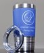 Picture of Personalized 20 oz. Stainless Leatherette Polar Camel Tumbler in Blue