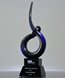 Picture of Sapphire Coil Art Glass Award