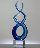 Picture of Deep Blue Sea Art Glass Award