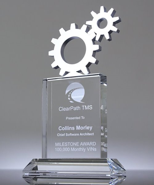 Picture of Top Gears Crystal Plaque