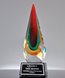 Picture of Colorful Rain Drop Art Glass Award