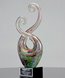 Picture of Colorful Curl Art Glass Award