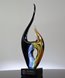 Picture of Contemporary Colorful Flame Art Glass Award