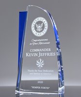 Picture of US Navy Officer Retirement Award