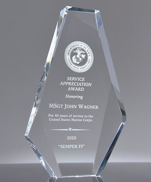 Picture of U.S. Navy Appreciation Award Crystal