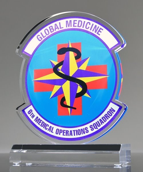 Custom Acrylic Military Insignia Award | Edco Awards