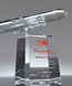 Picture of Airline Pilot Retirement Award Crystal Airplane Trophy