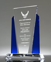Picture of Military Retirement Award Crystal