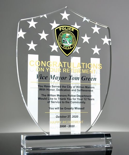 Picture of Police Shield Retirement Award