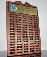 Picture of Employee Appreciation Perpetual Plaque with 80 Plates