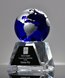Picture of Blue Globe Crystal Trophy