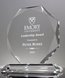 Picture of Clear Crystal Octagon Award