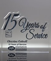 Picture of 15 Years of Service Acrylic Award