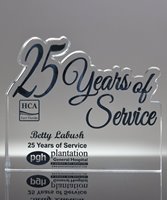 Picture of 25 Years of Service Acrylic Award
