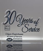 Picture of 30 Years of Service Acrylic Award
