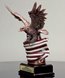 Picture of Eagle Award Statue With Rustic Flag