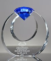 Picture of Blue Crystal Diamond Circle Award