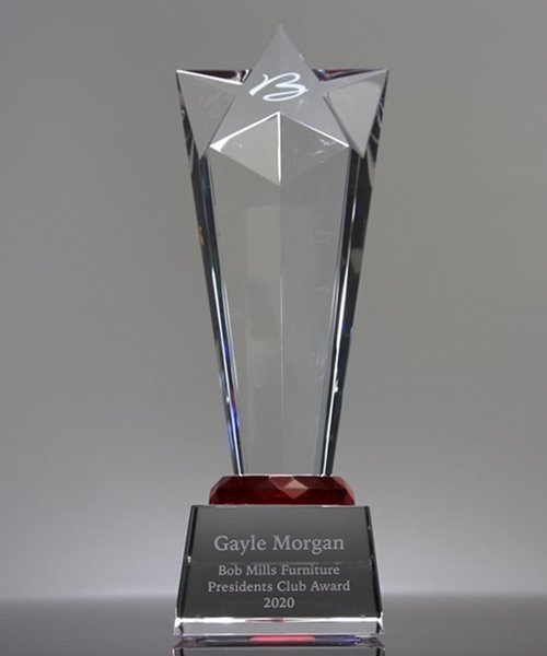 Picture of Optical Crystal Rising Star Award - Small Size