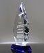 Picture of Crystal Diamond Award with Blue Base