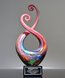 Picture of Colorful Curl Art Glass Award