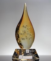 Picture of Genesis Flame Art Glass Award