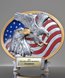 Picture of American Flag Eagle Silverstone Oval