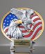 Picture of American Flag Eagle Silverstone Oval
