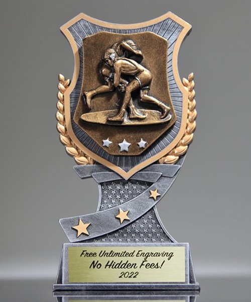 Picture of Pro Shield Wrestling Trophy