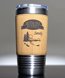 Picture of Personalized 20 oz. Stainless Leatherette Polar Camel Tumbler in Bamboo