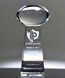 Picture of Large Crystal Football on Pedestal Award