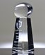 Picture of Large Crystal Football on Pedestal Award