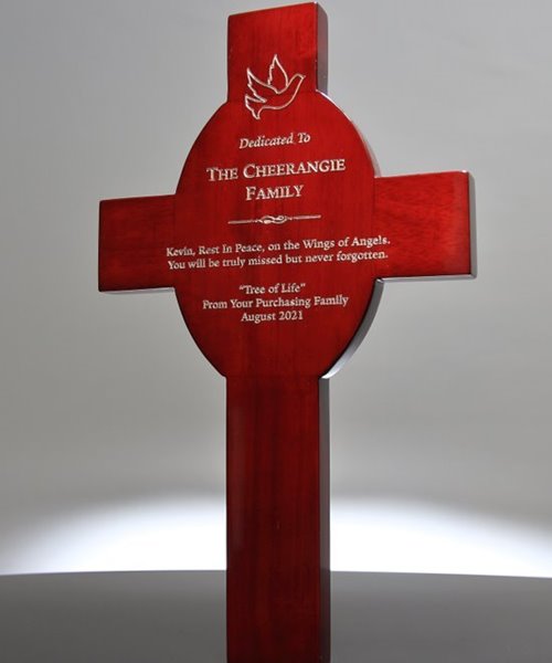 Picture of Rosewood Cross Plaque
