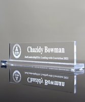 Picture of Acrylic Desk Name Block