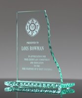 Picture of Pearl Edge Glass Wave Award